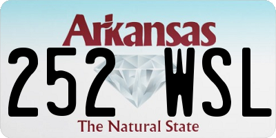 AR license plate 252WSL