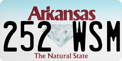 AR license plate 252WSM