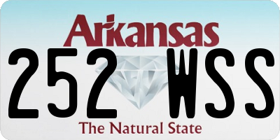 AR license plate 252WSS