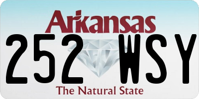 AR license plate 252WSY