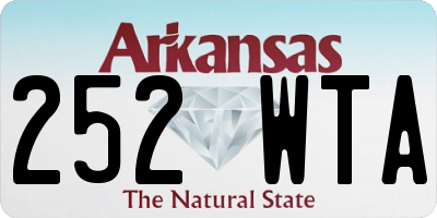 AR license plate 252WTA