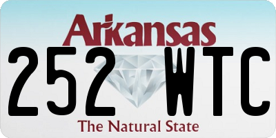 AR license plate 252WTC