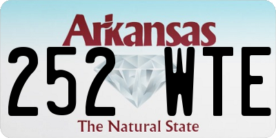 AR license plate 252WTE