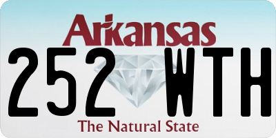 AR license plate 252WTH