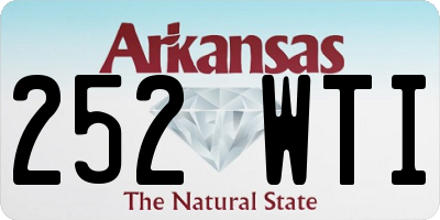 AR license plate 252WTI