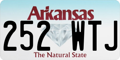 AR license plate 252WTJ