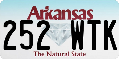 AR license plate 252WTK