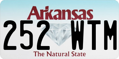 AR license plate 252WTM