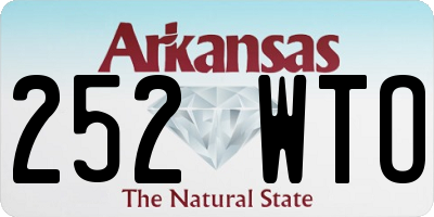 AR license plate 252WTO
