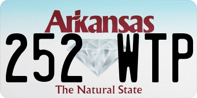 AR license plate 252WTP