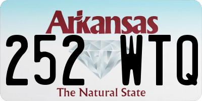AR license plate 252WTQ