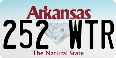 AR license plate 252WTR