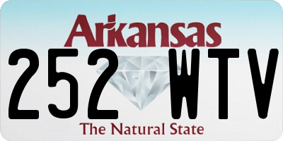 AR license plate 252WTV