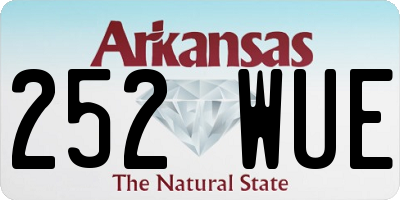 AR license plate 252WUE