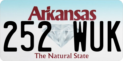 AR license plate 252WUK