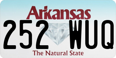 AR license plate 252WUQ