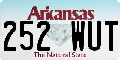 AR license plate 252WUT