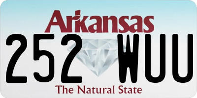 AR license plate 252WUU