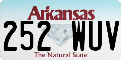 AR license plate 252WUV