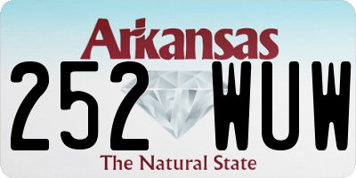 AR license plate 252WUW