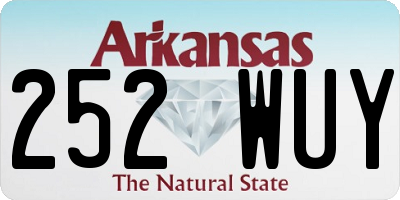 AR license plate 252WUY