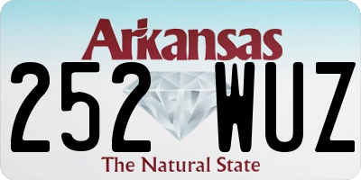 AR license plate 252WUZ