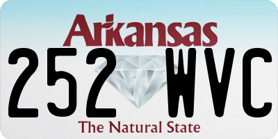 AR license plate 252WVC