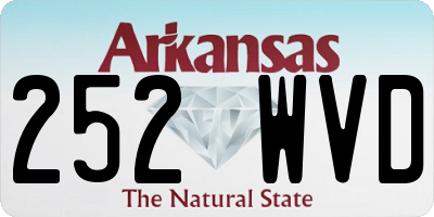 AR license plate 252WVD