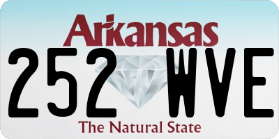 AR license plate 252WVE
