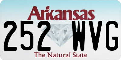 AR license plate 252WVG