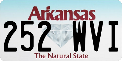 AR license plate 252WVI