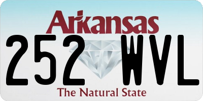 AR license plate 252WVL