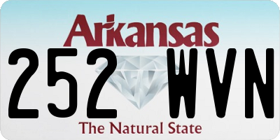 AR license plate 252WVN