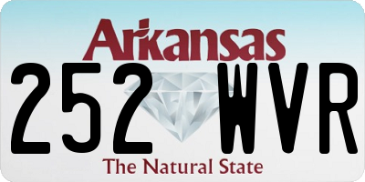 AR license plate 252WVR