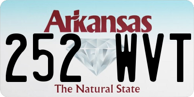 AR license plate 252WVT