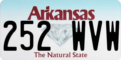 AR license plate 252WVW