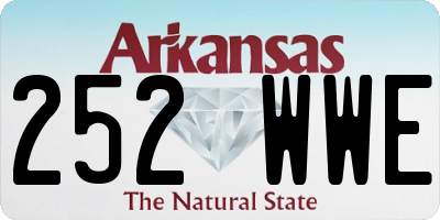 AR license plate 252WWE