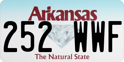 AR license plate 252WWF