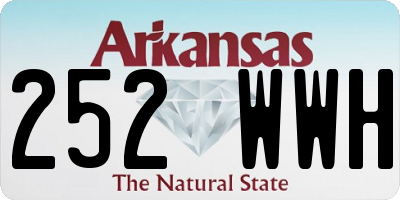 AR license plate 252WWH