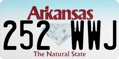 AR license plate 252WWJ