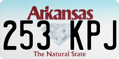 AR license plate 253KPJ