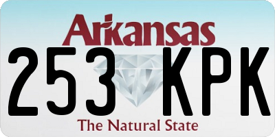 AR license plate 253KPK