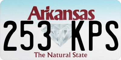 AR license plate 253KPS