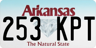 AR license plate 253KPT