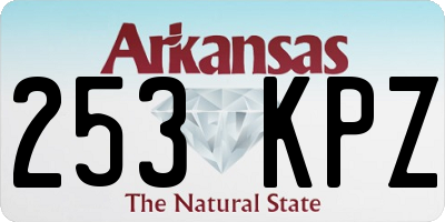 AR license plate 253KPZ