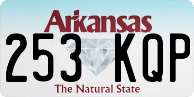 AR license plate 253KQP