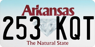 AR license plate 253KQT