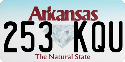 AR license plate 253KQU
