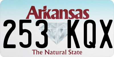 AR license plate 253KQX