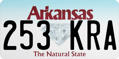 AR license plate 253KRA